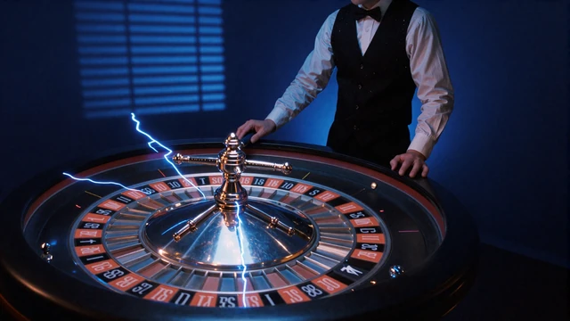 Lightning Roulette Live-Tisch von Evolution mit blitzartigen Multiplikatoren