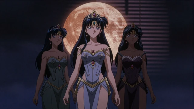 Moon Princess Anime Slot von Play'n GO mit drei Prinzessinnen
